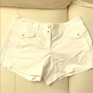 White cotton shorts